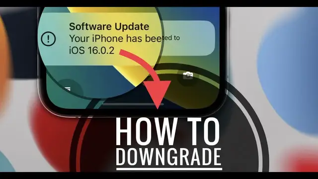 'Video thumbnail for How To Downgrade iOS 16.0.3 To iOS 15.7 Without Data Loss'