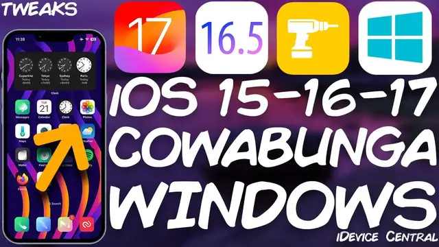 'Video thumbnail for iOS 15 - 16.5 JAILBREAK News: Cowabunga Lite WINDOWS Progress! Get Tweaks / Themes For ALL DEVICES'