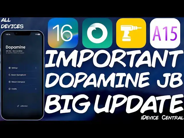 'Video thumbnail for Important JAILBREAK NEWS: New Dopamine Jailbreak RELEASED With Major Changes For iOS 15 - 16.6.1'