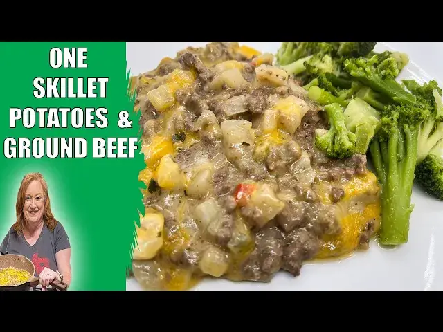 'Video thumbnail for Hash Brown POTATO & GROUND BEEF One Skillet MEAL | Easy 30 Minute Dinner Recipe'