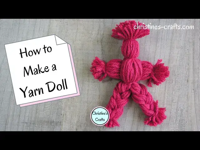 'Video thumbnail for HOW TO MAKE YARN DOLLS - Easy Yarn Craft Tutorial for Adults and Kids | Use up your Yarn Stash!'