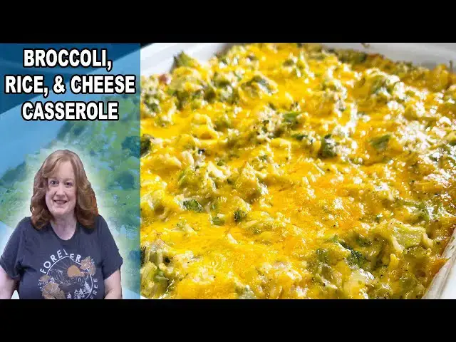 'Video thumbnail for Broccoli, Rice and Cheese Casserole, The Perfect Side Dish Recipe'