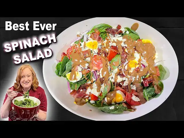 'Video thumbnail for Best Ever SPINACH SALAD'