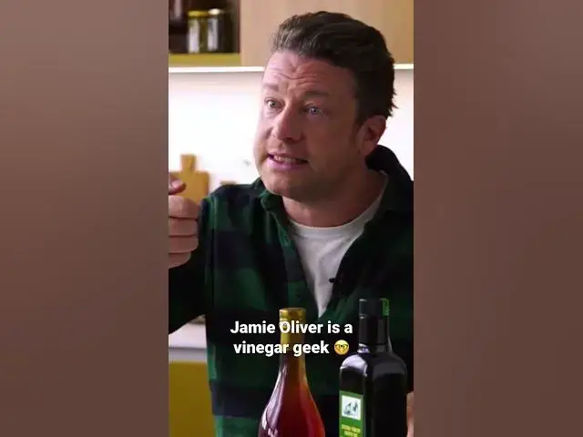 'Video thumbnail for Jamie Oliver talks about his private vinegar collection #shorts'