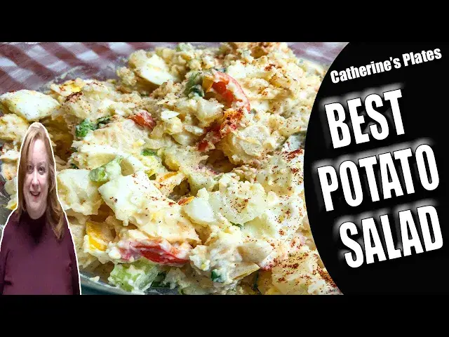 'Video thumbnail for THE BEST POTATO SALAD RECIPE I'VE EVER MADE | How to make easy potato salad'