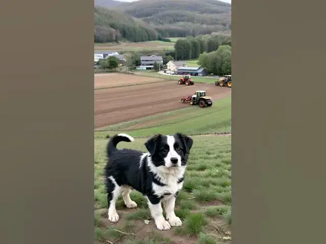 'Video thumbnail for The Puppy's Tractor Dream #dog #villagedog #dogrescue #doglife #dogshorts #dogvideos'