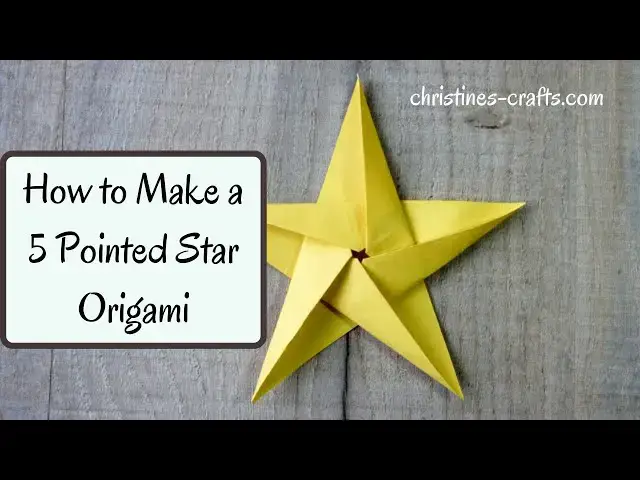'Video thumbnail for 5 POINTED ORIGAMI STAR , HOW TO MAKE - Easy to Follow Tutorial in real time'