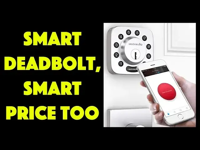 'Video thumbnail for Ultraloq U-Bolt Smart Deadbolt - INSTALLATION AND REVIEW'