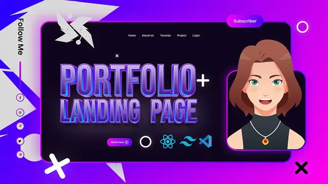 'Video thumbnail for React.js Animation Mastery: Animated Portfolio Landing Page l Speed Coding'