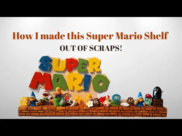 'Video thumbnail for How to Make a Super Mario Shelf for Small Figures'