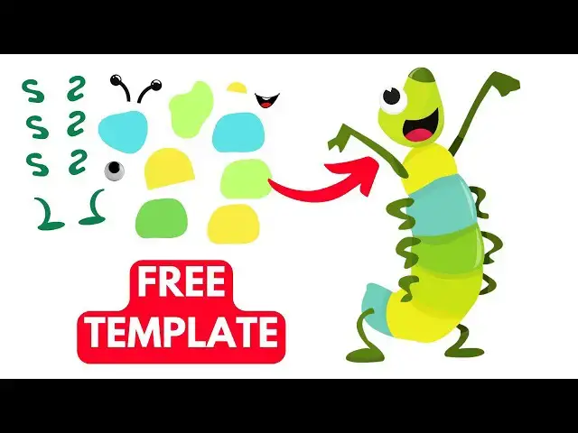 'Video thumbnail for Dancing Paper Caterpillar Craft for KIDS'