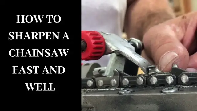 'Video thumbnail for How to Sharpen a Chainsaw Fast and Well'