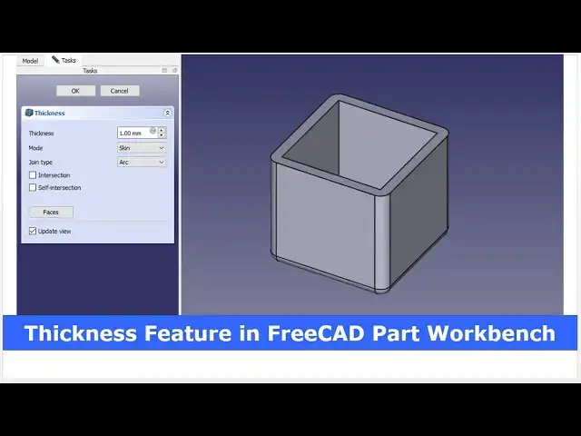 'Video thumbnail for Thickness Feature in FreeCAD Part Workbench | FreeCAD Tutorial | 3D Modeling | Mechnexus |'