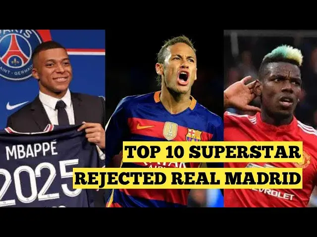 'Video thumbnail for Like Kylian Mbappe, these superstars all rejected Real Madrid ❌'