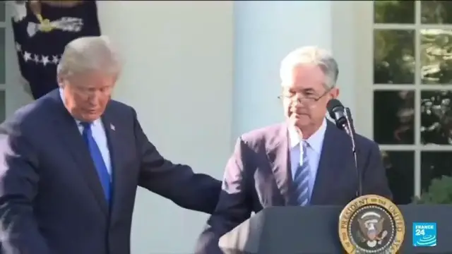 'Video thumbnail for Trump escalates feud with Fed, threatens to fire Powell over rates'