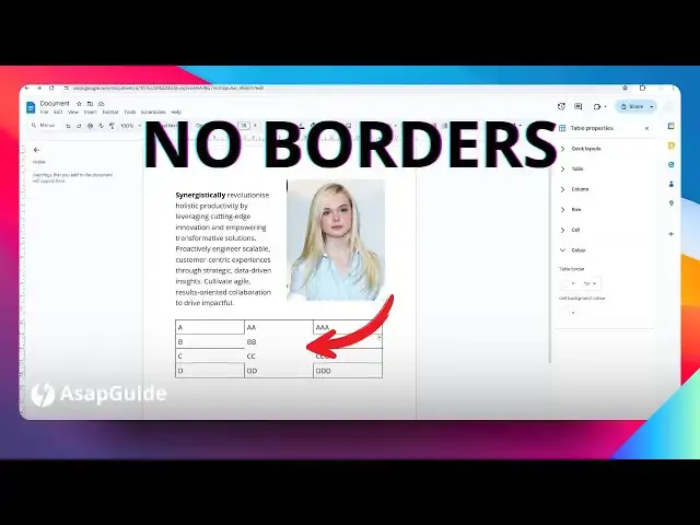 'Video thumbnail for How to Remove Table Borders in Google Docs'