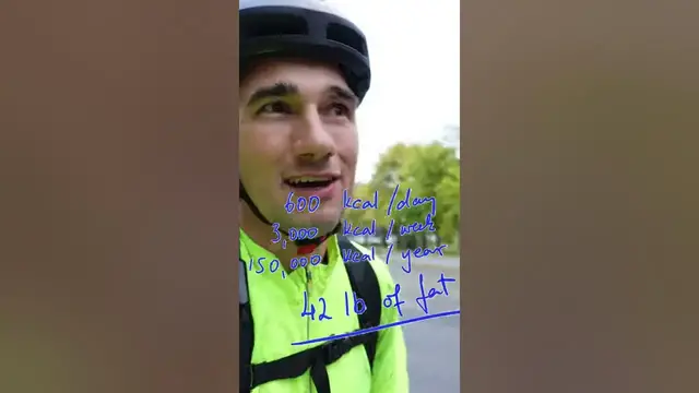 'Video thumbnail for Cycling to Work & Weight Loss (Oversimplified) #shorts'