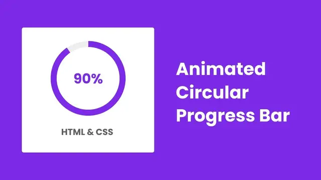 'Video thumbnail for How to make Circular Progress Bar in HTML CSS & JavaScript _ Skills Bar'