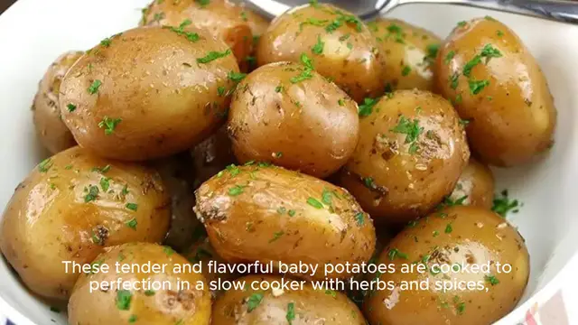 'Video thumbnail for Slow Cooker Baby Potatoes recipe'
