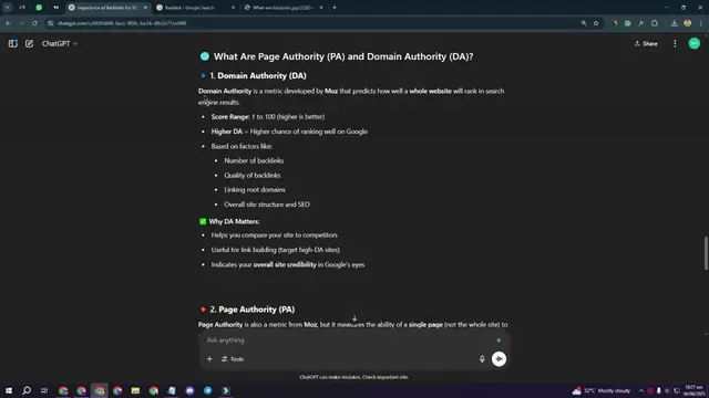 'Video thumbnail for What are Page Authority (PA) and Domain Authority'