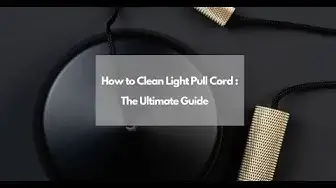 'Video thumbnail for How to Clean a Light Pull Cord – CleaningTuts'