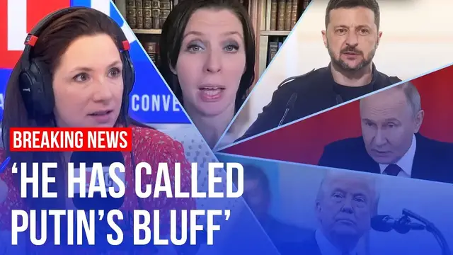 'Video thumbnail for Zelenskyy agrees to meet Putin after Donald Trump's demands | LBC'