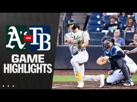 'Video thumbnail for Athletics at Tampa Bay Rays Full-Game Highlights! | 07/01/2025'