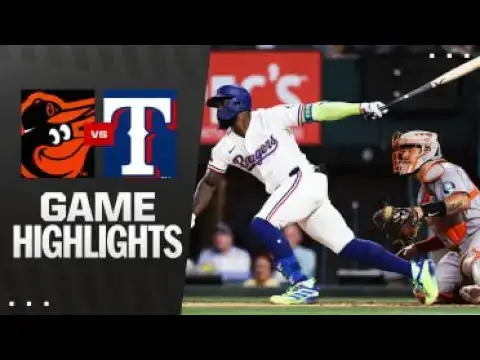 'Video thumbnail for Baltimore Orioles at Texas Rangers Full-Game Highlights! | 07/01/2025'
