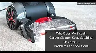 'Video thumbnail for Why Does Bissell Carpet Cleaner Get Stuck on the Carpet & How to Unstuck It – CleaningTuts'