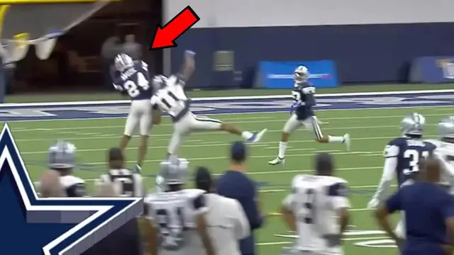 'Video thumbnail for law nation sports: dallas cowboys training camp: awuzie interception, schultz deep catch, and team drills!'
