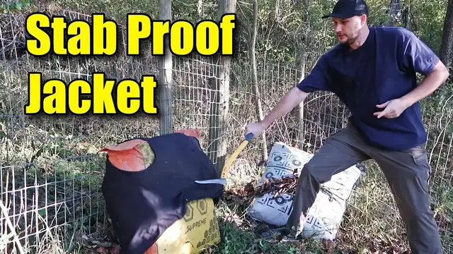 'Video thumbnail for Stab Proof Jacket Put To The Test!'