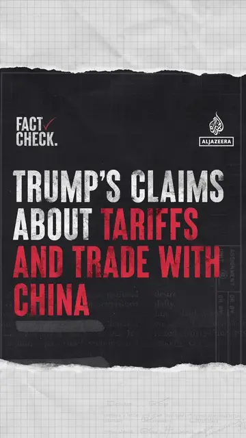 'Video thumbnail for Trump’s claims about tariffs and trade with China'
