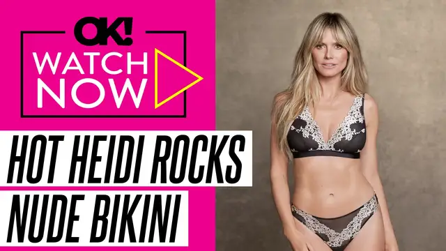'Video thumbnail for Heidi Klum, 52, Sizzles in Nude Bikini in Racy New Video: Watch'