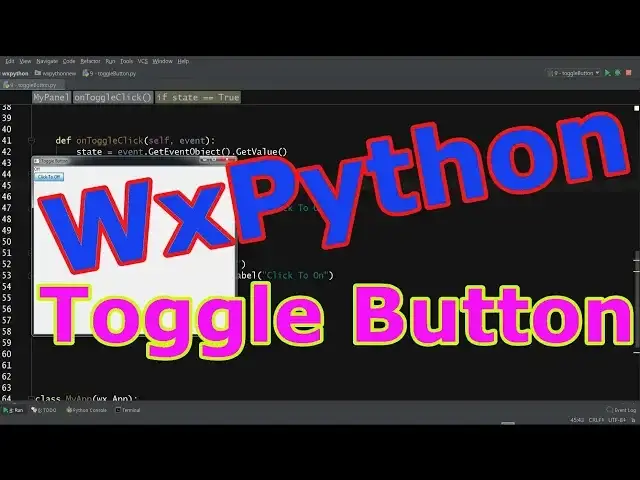 'Video thumbnail for wxPython GUI Programming Toggle Button #7'