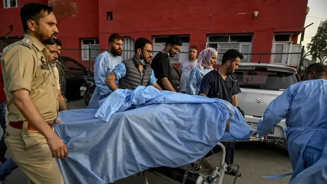 'Video thumbnail for Gunmen open fire on tourists, killing at least 26 in Indian-administered Kashmir'
