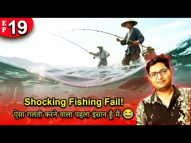 'Video thumbnail for Shocking Fishing Fail! ऐसा गलती करने वाला पहला इंसान हूँ मैं 😂 | VRrtro #VRrtro'