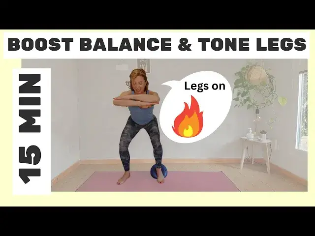 'Video thumbnail for Boost Your Balance and Tone Your Legs with This Fun Ball Workout'