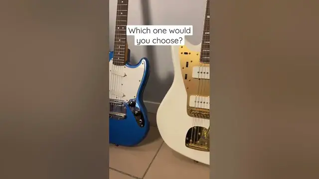 'Video thumbnail for Mustang or Jazzmaster? Which one would you choose? #shorts'