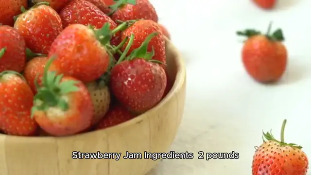 'Video thumbnail for Strawberry jam recipe '