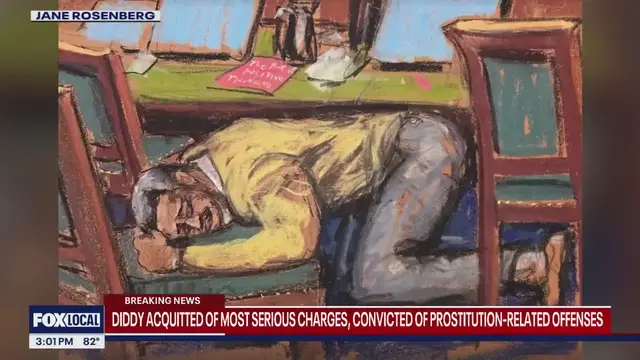 'Video thumbnail for NY News Update: Diddy found guilty on some counts, could be released on bail today'