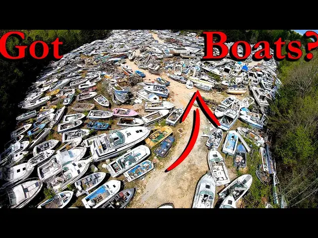 'Video thumbnail for Visiting A Boat GRAVEYARD!!!'