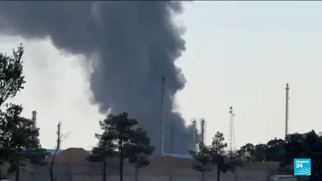 'Video thumbnail for Israeli military says struck over 80 targets in Tehran overnight'