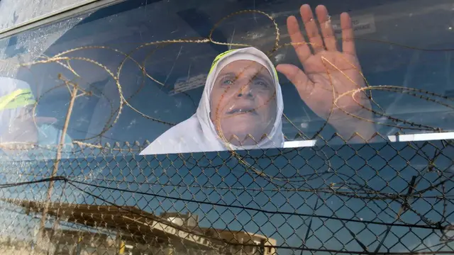 'Video thumbnail for Palestinian pilgrims from the West Bank face Israeli violence on journey to Hajj'