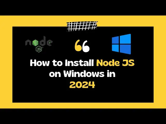 'Video thumbnail for How to Install Node JS 0n Windows 11 in 2024 | Setup Node JS On Windows 11'