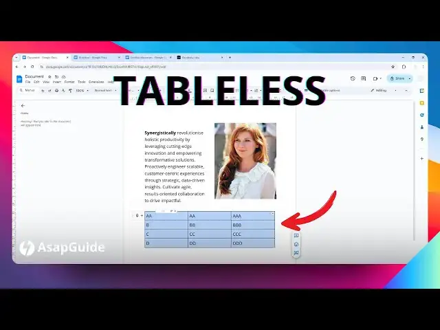 'Video thumbnail for How to Delete a Table in Google Docs'