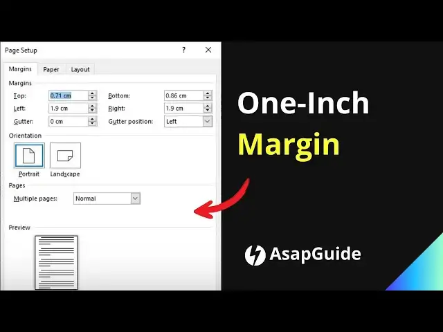 'Video thumbnail for How to Put One Inch Margins on Microsoft Word'