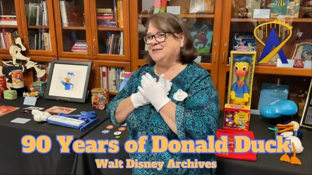 'Video thumbnail for 90 Years of Donald Duck at the Walt Disney Archives'