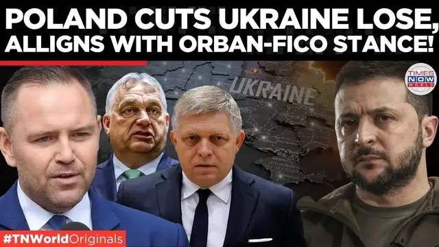'Video thumbnail for Poland Crashes Ukraine’s NATO Bid, Joins Orban and Fico's Anti Kyiv Front | Times Now World'