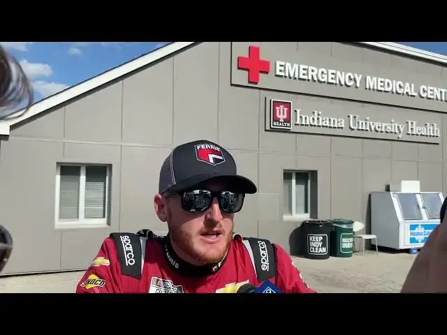 'Video thumbnail for Ty Dillon on Crash With Kyle Larson: “I saw a blue hood and an impact like I’ve never felt before”'