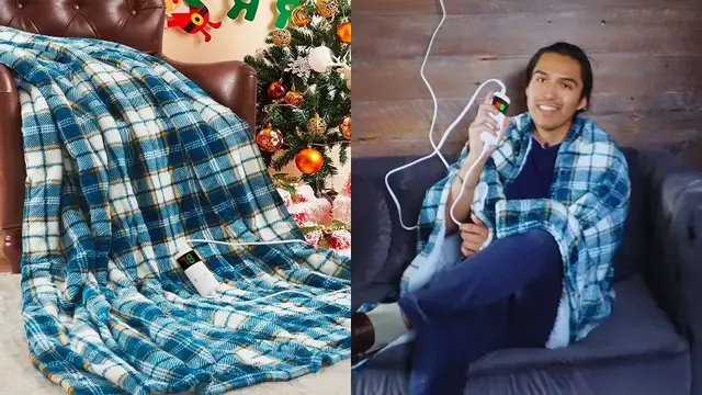 'Video thumbnail for Everything To Know About The OCTROT Electric Heated Throw Blanket'